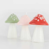 Velas Cogumelos conj. 3